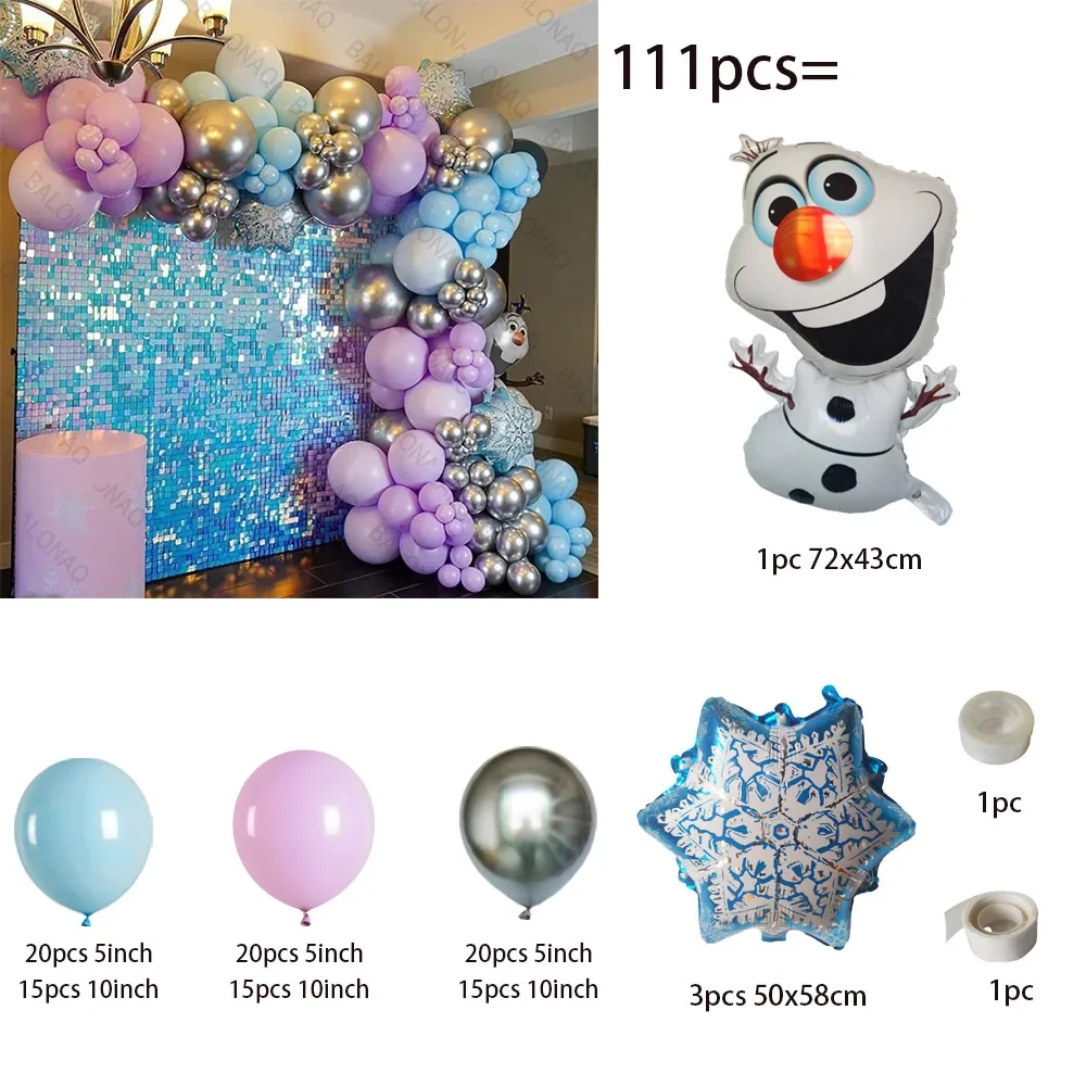 1 Комплект Disney Frozen Олаф Cartoony Набор от балони от алуминиево фолио на тема Елза и Анна, Украса за парти по Случай рожден Ден, Подаръци за момичета, играчки за деца