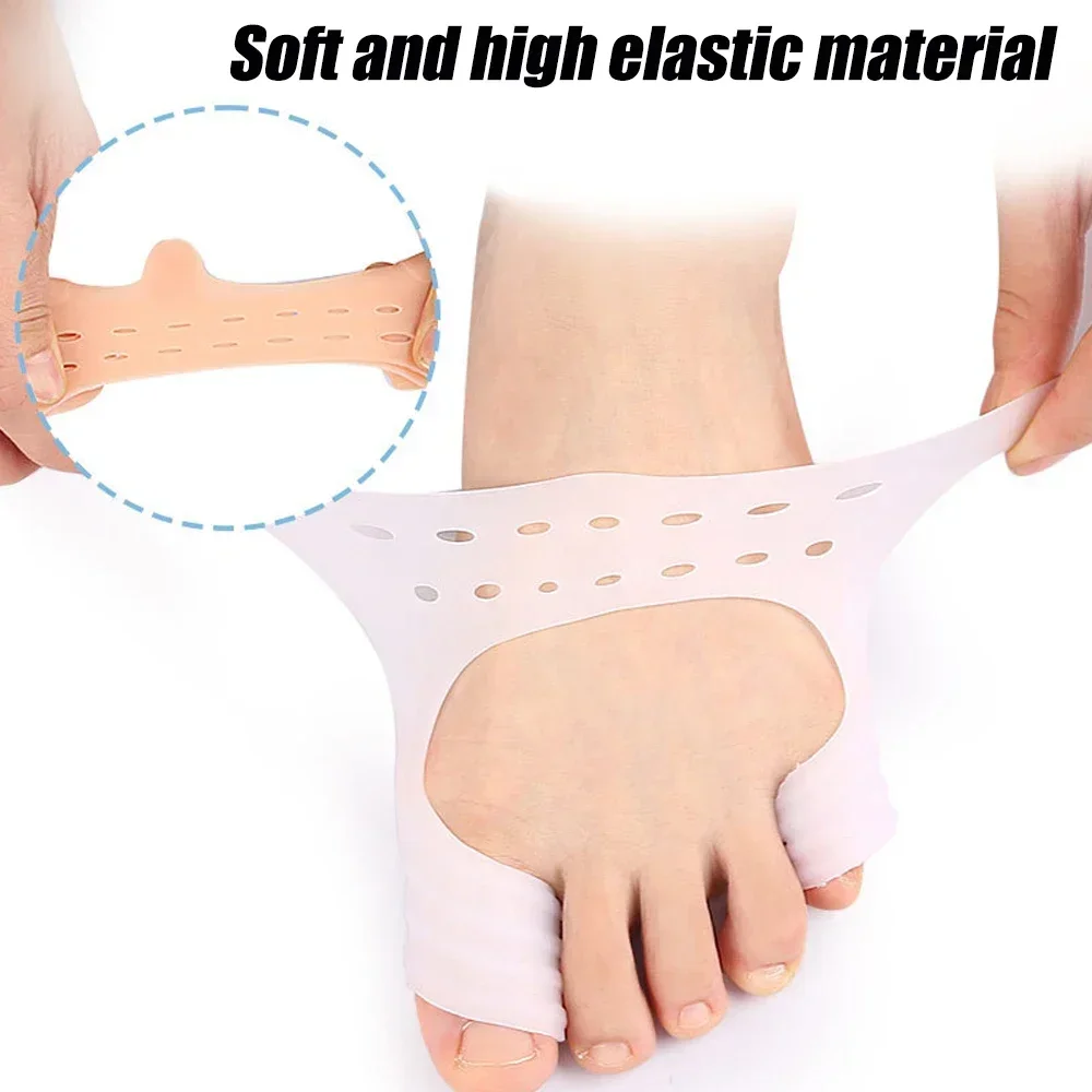 1 Чифт Ортопедични гуми за палеца на крака Сепаратор за палеца на Крака на Пресата за крака на Защита за здравето на краката Аналгезия за жени, Мъже
