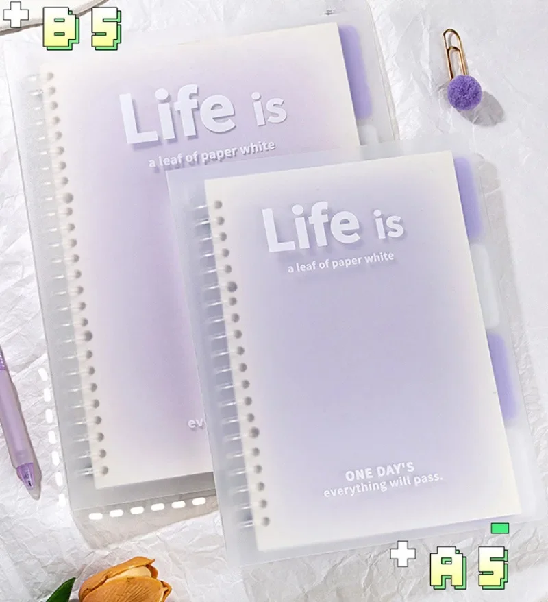 2 Бр A5 B5 Прозрачна пелена Корици NotebookGradient Color Memo Note Дневник-Записная Награда за Ученици от Прогимназия