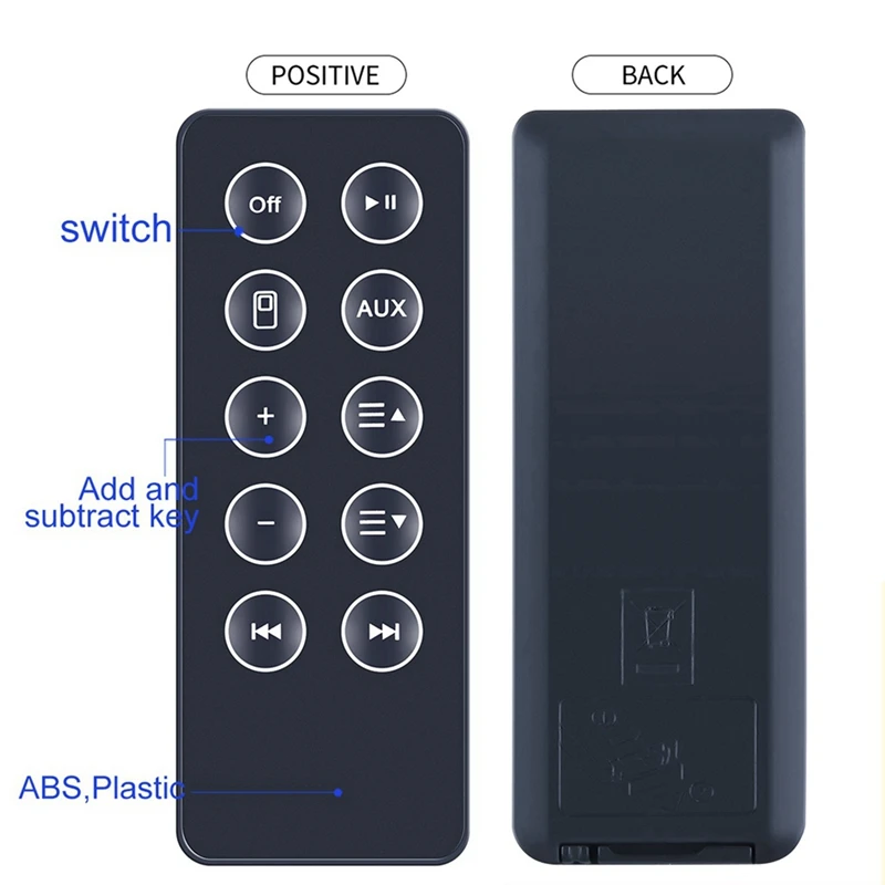 3X Нова Подмяна на Дистанционно Управление За Цифрова, Музикална Система Bose Sounddock 10 SD10 с Bluetooth-Съвместими Високоговорител