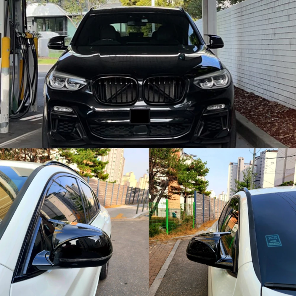 За BMW X3 G01 X4 G02 X5 G05 X6 G06 X7 G07 M style 2 Броя Гланц Капак Огледала за обратно виждане, изработени От Въглеродни Влакна Смяна на Капака