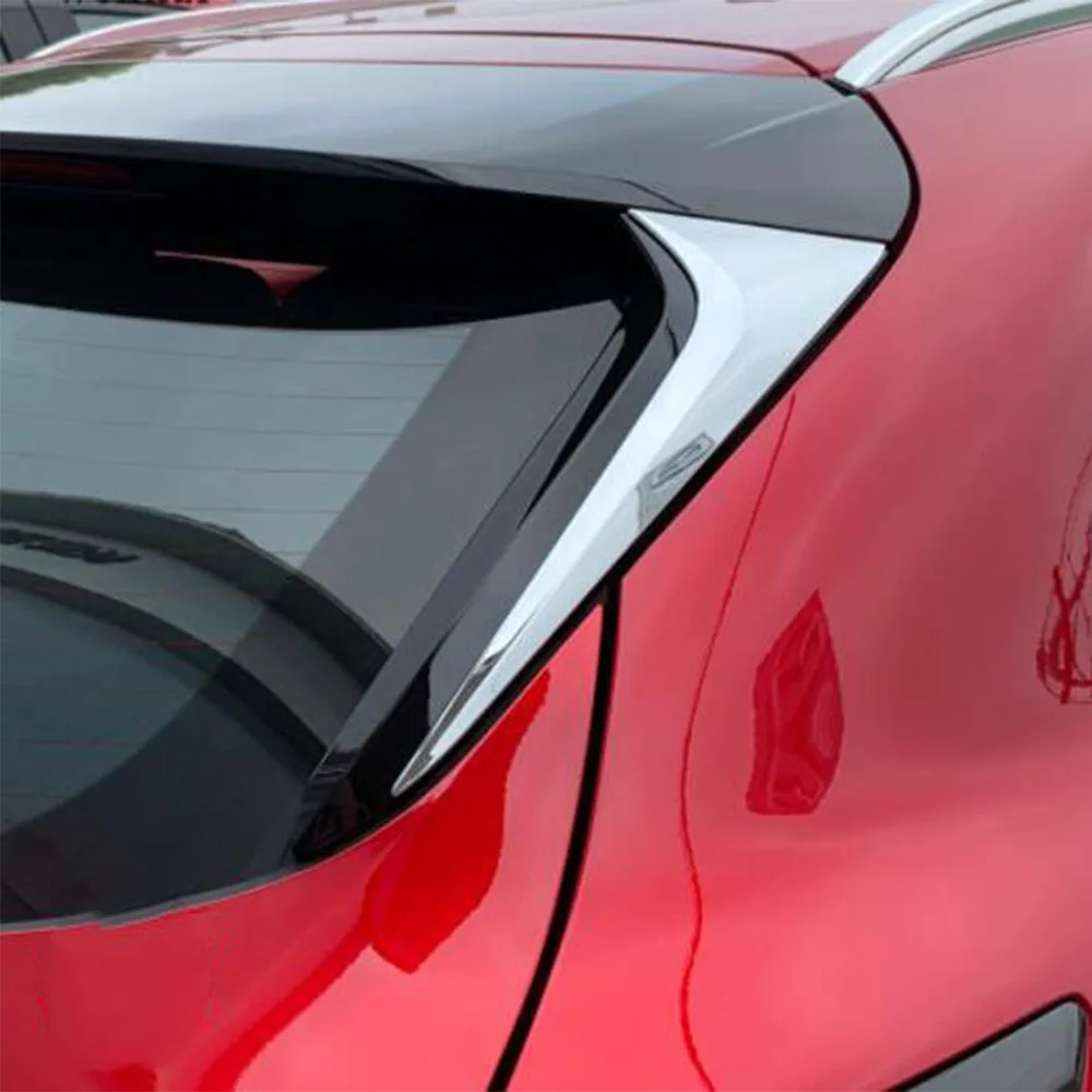 За Mazda CX-30 CX30 2020 2021 2022 2023 Автомобилен Стайлинг Хром ABS Заден Заден Спойлер, Страничните Триъгълни Формоване Прозорец Рамка Завърши 2 елемента