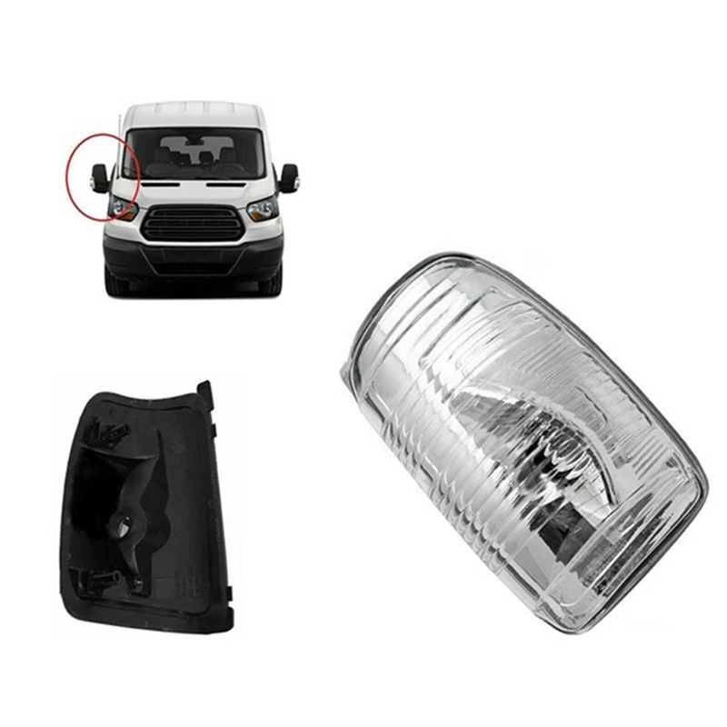 Индикатор лампа огледала за обратно виждане на автомобила, указател на завоя, компонент капачки за Ford Transit MK8 2014-2020 1847389 1847387