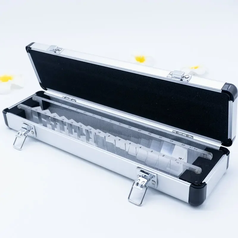 Оптометрическая лента призма когезионный тест на кривогледство алуминиева кутия опаковка оптометрические аксесоари