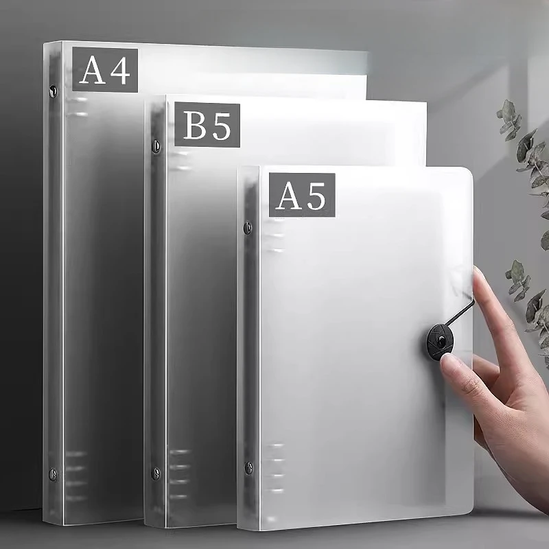 Прозрачна подложка-твърда подвързия, корица за лаптоп формат A4 / B5 / A5, Полипропиленово покритие, Вътрешна сърцевина, корица на тетрадка, дневник, канцеларски материали, ученически пособия