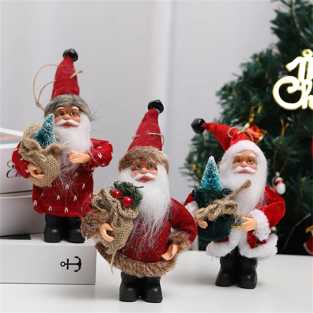 Уникална украса на Популярната поставка, Скъпа играчка плюшен Дядо Коледа, Подвесное украса, стоки за дома, Окачване на Дядо Коледа, Скъпа Високо Оценени