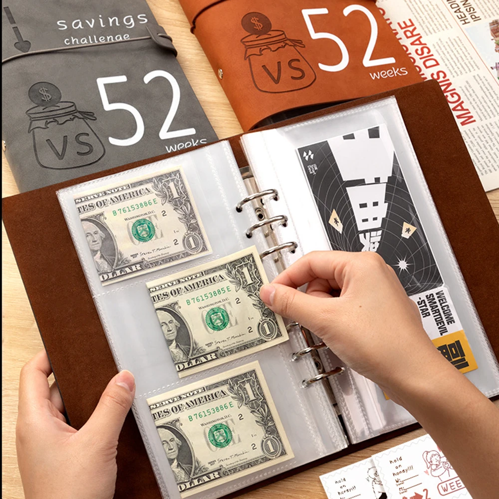 Уникални страници с проблеми икономии, интересни и лесни за запис, които позволяват спестяване на пари-папка за спестяване на пари