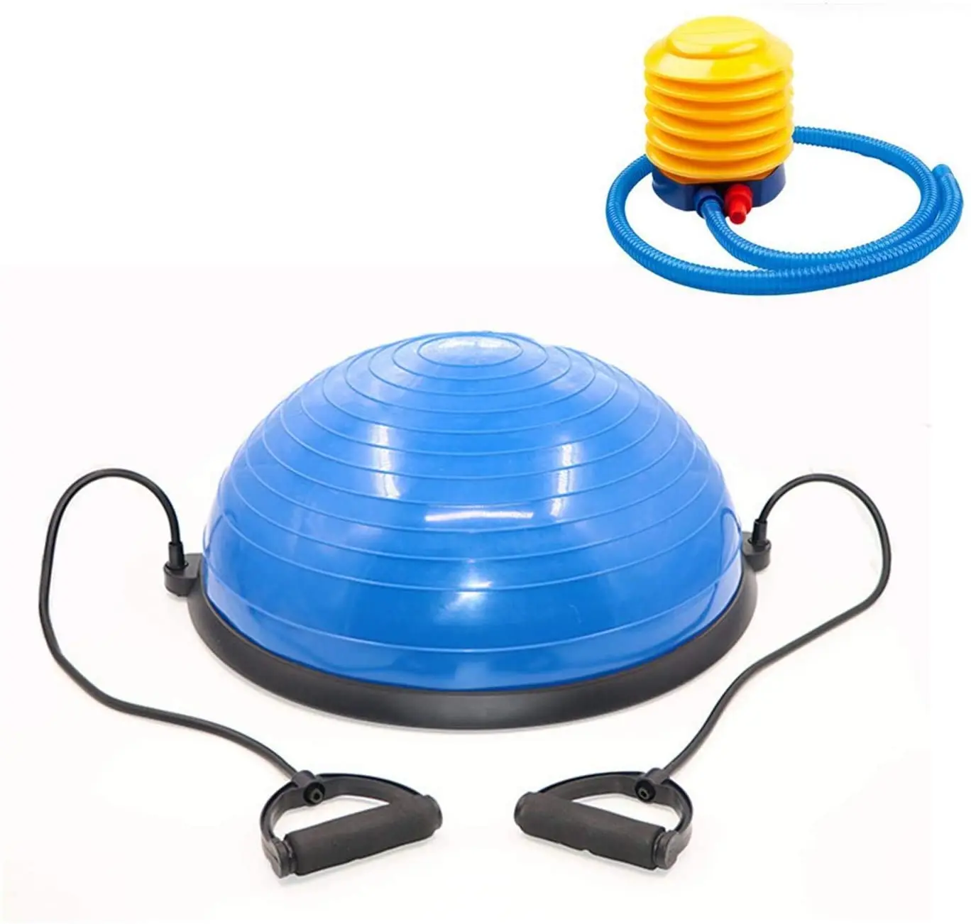 Фитнес топка за тренировка на равновесие, симулатор за стабилизиране на скоростта, половинный топка за йога с въже