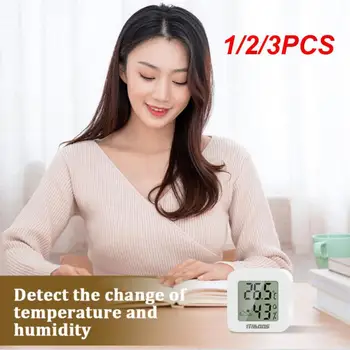 1/2 / 3ШТ Мини LCD дигитален термометър-влагомер, Електронно измерване на влажност и температура, индикатор за комфорт на въздуха, термометър