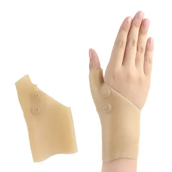 1 бр. Ръкавици за подкрепа на китките, заключване на китката, ръкавици за определяне на китката, силикон От болка, Магнитен коректор натиск на палеца на ръката