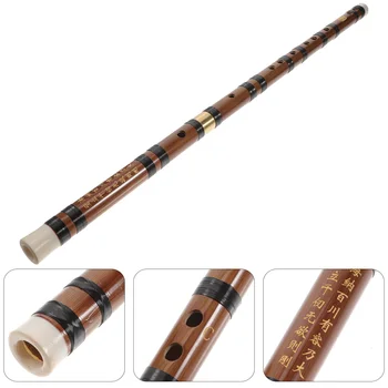 1 комплект бамбукова флейта Професионален класически музикален инструмент за игри на флейта (клавиш C)