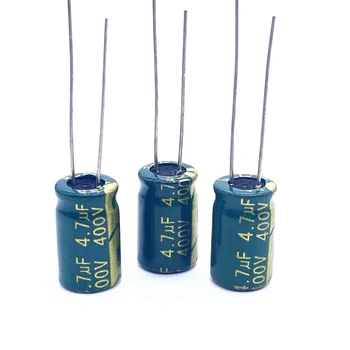 10 бр./лот 400v 4.7 ICF висока честота на низкоомный 400V 4.7 ICF алуминиеви електролитни кондензатори с размери 8*12 S22 20%