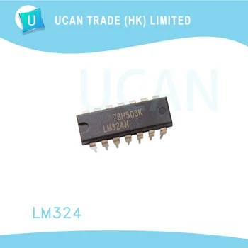 10ШТ Четириядрен оперативен усилвател LM324 LM324N DIP-14 -новата и оригинална чип