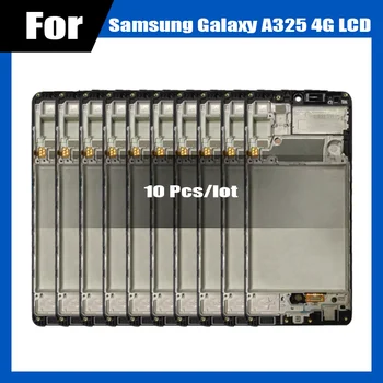 2/3/5/10 бр./лот OLED дисплей За Samsung A32 4G A325 A325F LCD Монитор, Сензорен Екран Дигитайзер В Събирането С Рамка