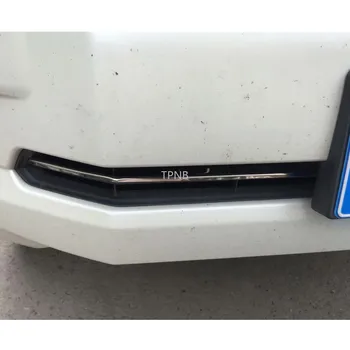 2 бр./компл. от неръждаема стомана, лъскава Сребриста Долна Средна окото накладки за Toyota Land Cruiser Prado 150 FJ150 2018 Аксесоари