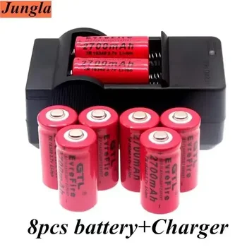 2700 mah Акумулаторна батерия От 3.7 На Литиево-йонни Батерии 16340 cr123a lithium За Led Фенерче пътни Настилки, Стенно Зарядно Устройство За Батерии 16340 cr123a lithium
