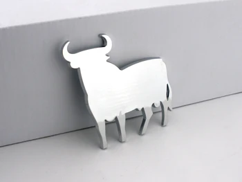 3D хромирана емблема под формата на бик Хромирани стикер Иконата за Логото на Автомобилната стикер за автомобил, Камион Навсякъде Украса