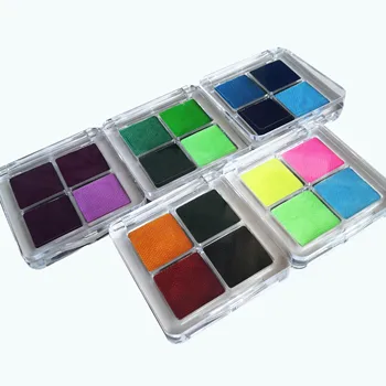 4-Цветен МИНИ-Влажен Аква-Подложка UV-Пастелни Неонови Цветове, Комплект Втулки С Активирането на Вода