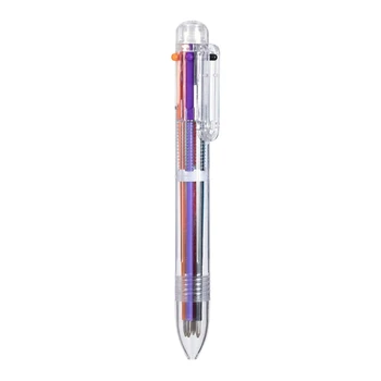 6 Цвята Химикалка писалка Извити Разноцветни химикалки Подарък дръжка Страхотна награда за момче и момиче