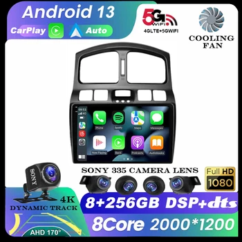 9 Инча Android 13 2Din 2 GB Оперативна ПАМЕТ Главното Устройство Радио За 2005 2006-2015 Hyundai Classic Santa Fe Автомобилен GPS Мултимедиен Плеър 360 Камера