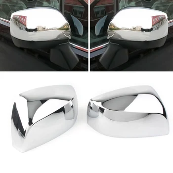 ABS Хромирани Покриване на Страничните огледала за Обратно виждане, Корнизи за огледала за Обратно виждане Subaru Forester SJ 2013-2018 без задно осветяване на завоя на огледалото