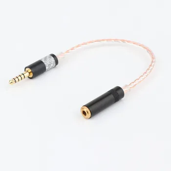 E5022 HIFI 4,4 ММ Балансиран Адаптер За слушалки аудио кабел 4,4-3,5 mm Женски 3,5 мм Женски 4,4 мм Мъжки HiFi Music