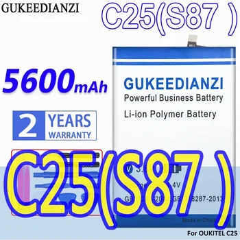 GUKEEDIANZI S87 5600 mah батерия за Преносим OUKITEL C25 Batterij + инв.