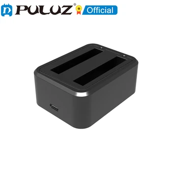 PULUZ за Insta360 X3, зарядно устройство с две батерии, USB с индикатор за спортна екшън камера Insta360 X3, аксесоари за спортна екшън камера