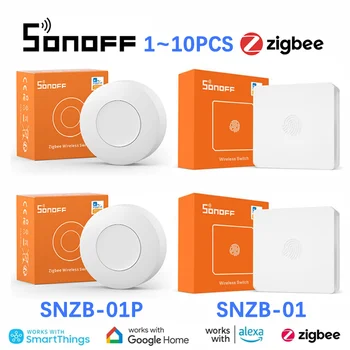 SONOFF SNZB-01/SNZB-01P Безжичен ключ Zigbee С произволна бутон на действие, Интелигентна сцена, Поддръжка NSPanel Pro, ZB Bridge Pro, ZBDongle-E