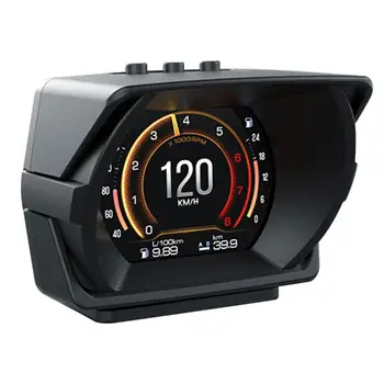 Авто Централен Дисплей Цифров GPS за измерване на Скоростта, С Аларма за Превишаване на Скоростта Авто Универсален Главоболие, HUD Дисплея Цифров Дисплей на GPS, Head Up
