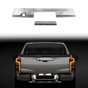 Авто хромиран ABS Заден багажник, врати, повдигач, наслагване на капака на купата за Mitsubishi Triton L200 2019 2020 2021
