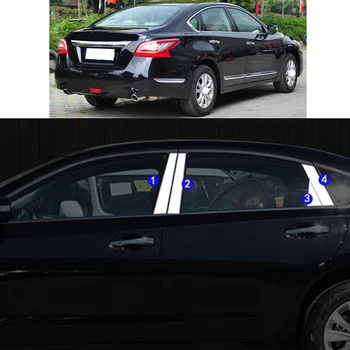 Автомобилна Стикер за Разкрасяване Багажник на Прозореца на Средната Ивица Довършителни Рамка на предния Капак на Nissan Teana ALTIMA 2013 2014 2015 2016 2017 2018