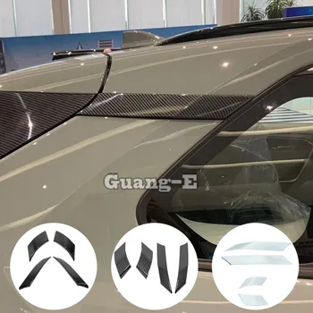 Автомобилни стикери Външно стъкло Триъгълна рамка багажник Декоративни облицовки за колони ABS Хром за Toyota Rav4 2019 2020 2021 2022