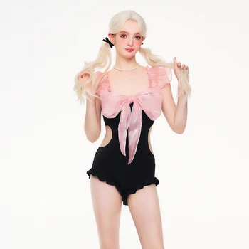 Бански Женски Годишният лък, Секси Лесен луксозен Интернет-знаменитост, Стил Pure Desire, пълномаслено бикини, бански костюми за топла пролет