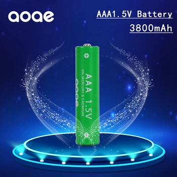 Батерия AAA от 1,5 акумулаторна батерия AAA 3800 ма AAA от 1,5 Нова алкална батерия за led играчки MP3 с дълъг живот