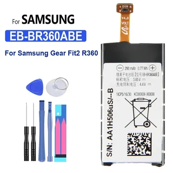 Батерия EB-BR360ABE EB-BR365ABE 200mAh За Samsung Gear R360 Fit 2 Pro Fitness SM-R365 R365 Batteira