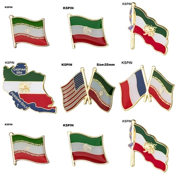 Брошка с нагръдника под формата на хартата на Иран