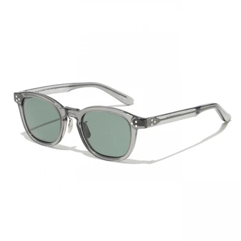 Висококачествени ацетатные слънчеви очила с квадратни поляризация за мъже, дамски модни слънчеви очила с UV400, очила с черни кристални винтажными нюанси, очила