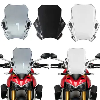 За DUCATI Streetfighter V4 V4S 2020 2021 Универсален мотоциклет предното стъкло, Защитно стъкло, и Дефлектор на екрана, Аксесоари за мотоциклети