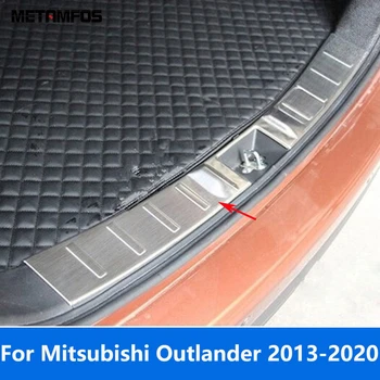 За Mitsubishi Outlander 2013-2018 2019 2020 Прага на задната врата на багажника от неръждаема стомана Подплата за защита от scuffs задната врата на Аксесоари за Автомобили