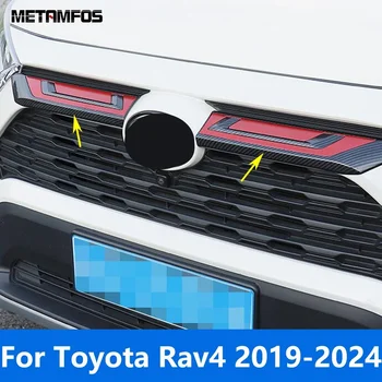 За Toyota Rav4 Рав 4 Limited/LE/XLE/Hybrid 2019-2023 2024 Хромирана Предна Горна Решетка Скара Формоване Довършителни Аксесоари За Полагане на автомобили