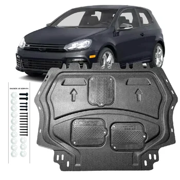 За VW Golf R 2012-3014 Черно под защитна плоча на двигателя калник на задно колело splash охрана на крило splash shield Протектор