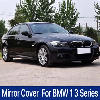 Капачки на Страничните Огледала за обратно виждане BMW 1-3 Серия M Style ИРТ E81 E82 E87 E88 E90 E91 E92 E93 С Модел От Въглеродни Влакна Блясък-Черен