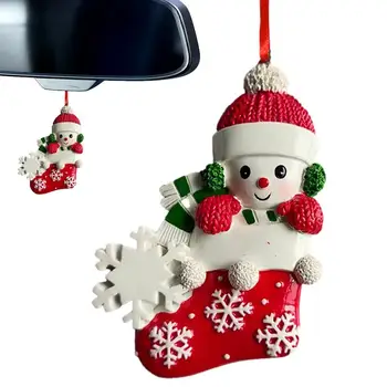 Коледни висулки във формата на снежен човек от смола, декорация във формата на снежен човек, Коледна висулка във формата на обувката Коледен градина, на Новост, Декори за стени, прозорци