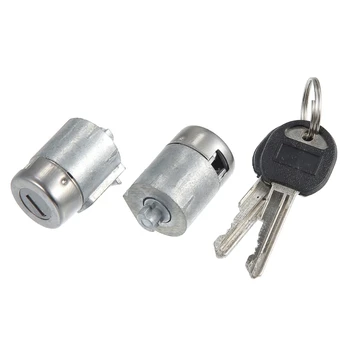 Комплект ключове за запалване и цилиндри за заключване Цилиндър заключване на входната врата с 2 ключалки за ключове за Ремонт и обслужване за C1500 12549131