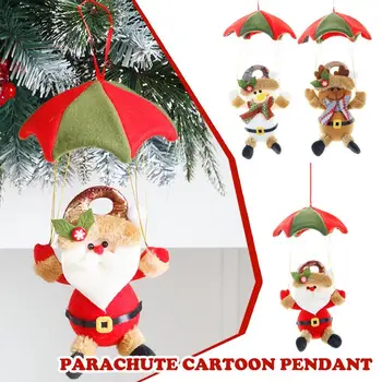 Кукли-парашути 2024, Коледна окачване, Въже, Дядо Коледа, Мини-Прекрасната Коледна украса, открит Улей, Висулки във формата на Лос и Снежен човек.