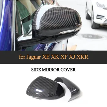 Кутията странично Огледало За jaguar XE XF и XK XJ XKR 2010-2018 От въглеродни Влакна, и Двете сменяеми добавки