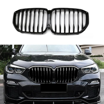Лъскаво Черен ABS Предна броня, Решетка на предния капак, Състезателна Решетка за BMW X5 G05 2019 2020 2021 2022 Оформление на автомобили