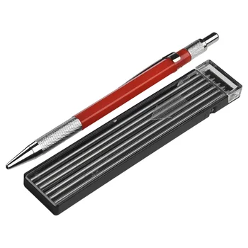 Метален маркер за заварчици със сребърни ивици, механичен молив за заваряване на стомана, консумативи за ламарина и гравиране