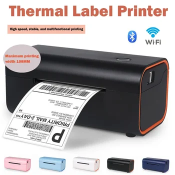 Многофункционален самоклеящийся Експрес-принтер електронни етикети с един бар-код, термотрансферен печат с индивидуален цветен дизайн на лого